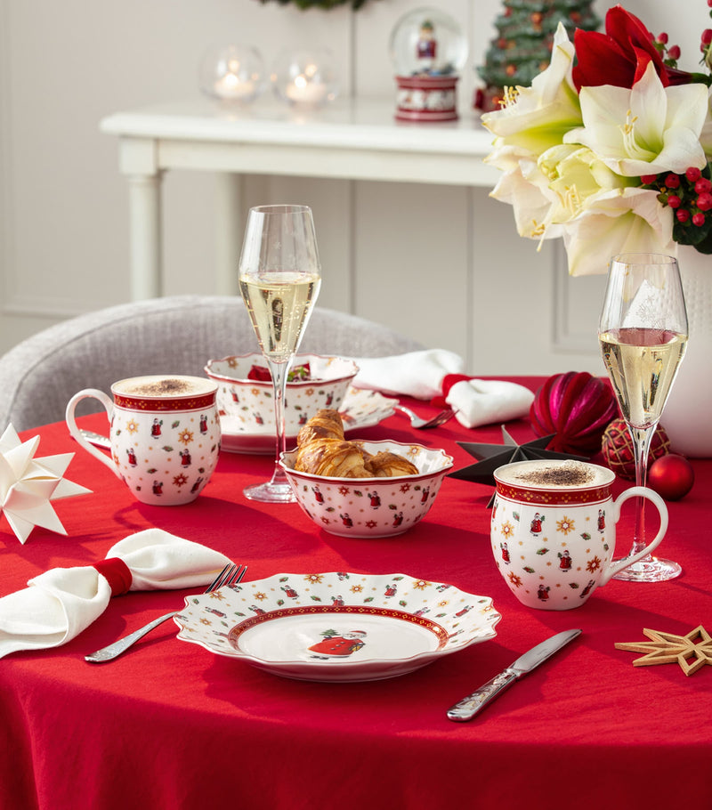 Villeroy & Boch Toy's Delight Anniversary porcelain mugs set of 4 (British brand)