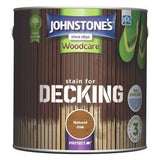 Argos Johnstone's Decking Woodstain Natural Oak 2.5L- Buy online at McGrocer