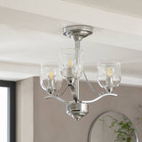 Argos Argos Home Fae 3 Light Glass Ceiling Fitting Chrome- Buy online at McGrocer