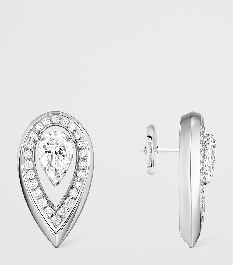 Messika white gold diamond earrings 0.65ct, UK version