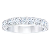 Costco UK Costco 1.50ctw Round Brilliant Cut 10 Stone Diamond Ring, Platinum, Size N- Buy online at McGrocer