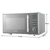 De'Longhi black microwave 900W 25L (British brand)