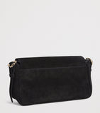 Sandro Paris suede Le Mambo shoulder bag H15xW31xD10.5cm (British brand)