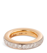 Harrods Pomellato Rose Gold and Diamond Iconica Ring- Buy online at McGrocer