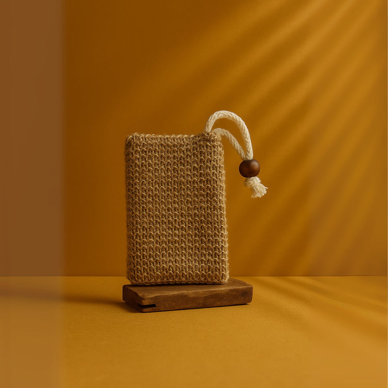 Jute soap saver bag exfoliating (British brand)
