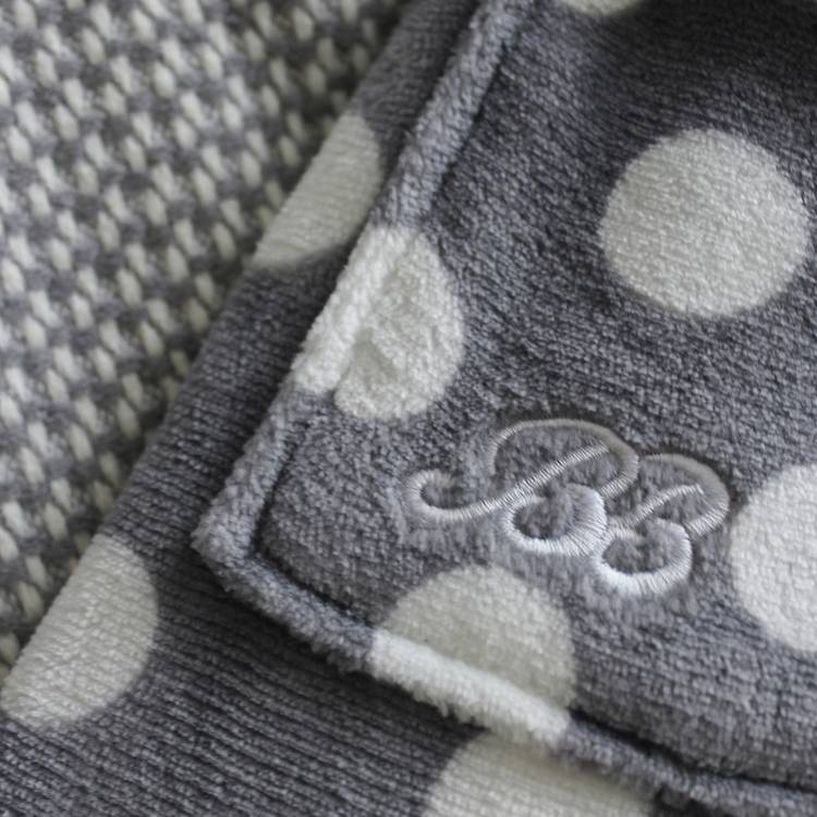 YUYU body hot water bottle in grey polka - British product