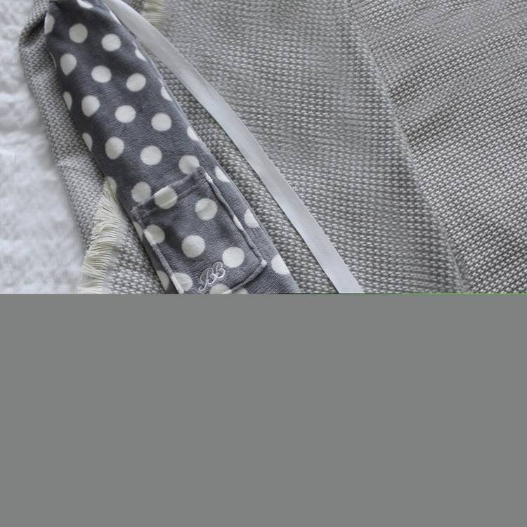 YUYU body hot water bottle in grey polka - British product