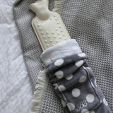 YUYU body hot water bottle in grey polka - British product