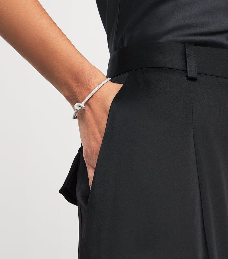 Engelbert white gold and diamond Legacy Knot bangle - British product