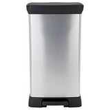 Argos Curver Deco Pedal Bin Silver 50 Litre- Buy online at McGrocer