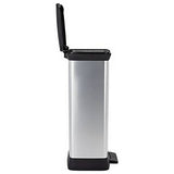 Curver silver pedal bin 50L, UK version