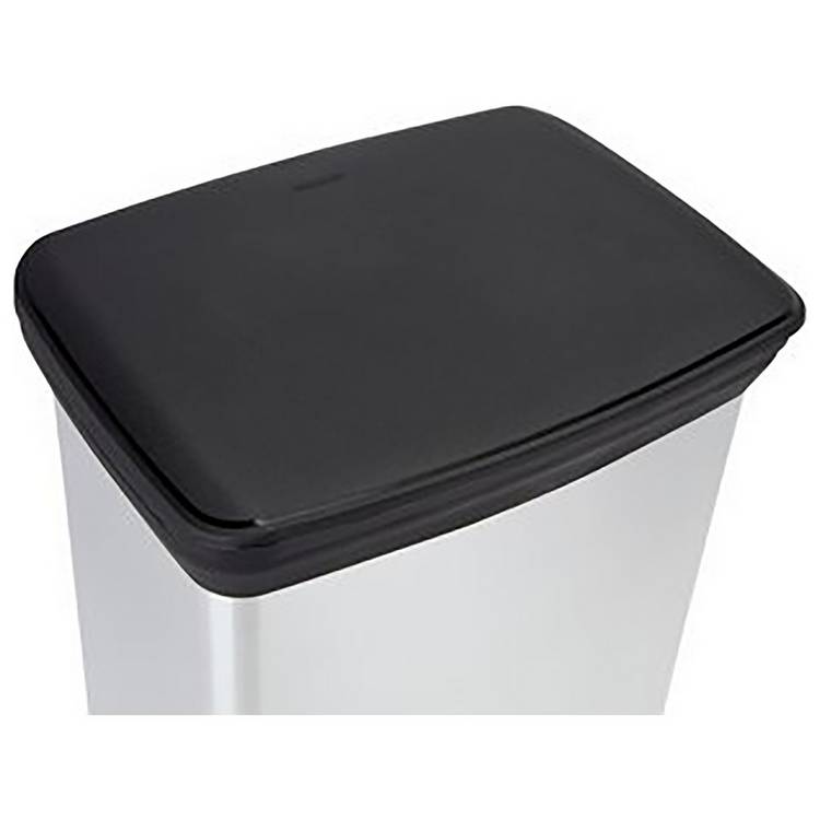 Curver silver pedal bin 50L, UK version