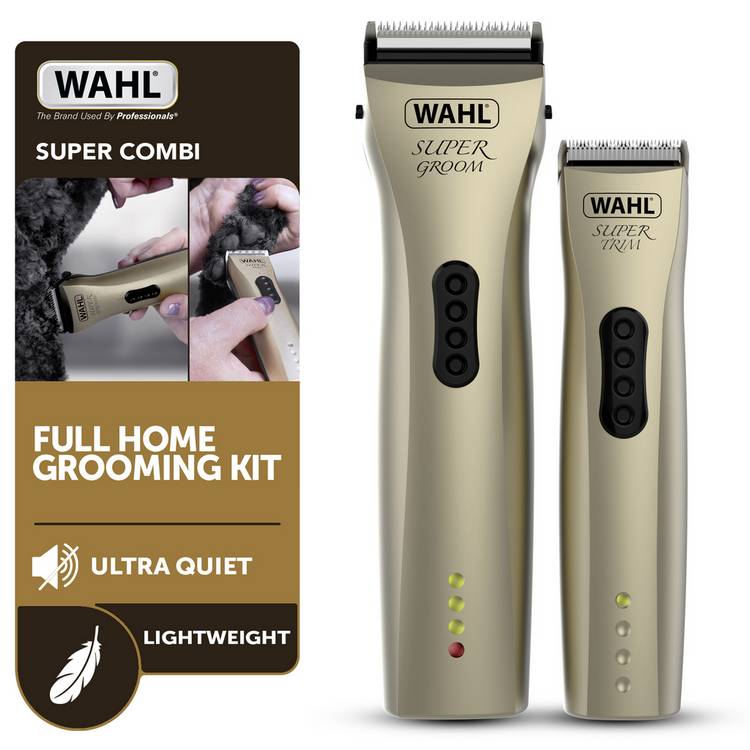 Wahl Super Groom cordless dog clipper and trimmer kit, UK version