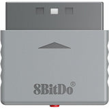 8BitDo Retro Receiver for PS1 and PS2 compact adapter - British product
