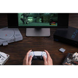 8BitDo Retro Receiver for PS1 and PS2 compact adapter - British product