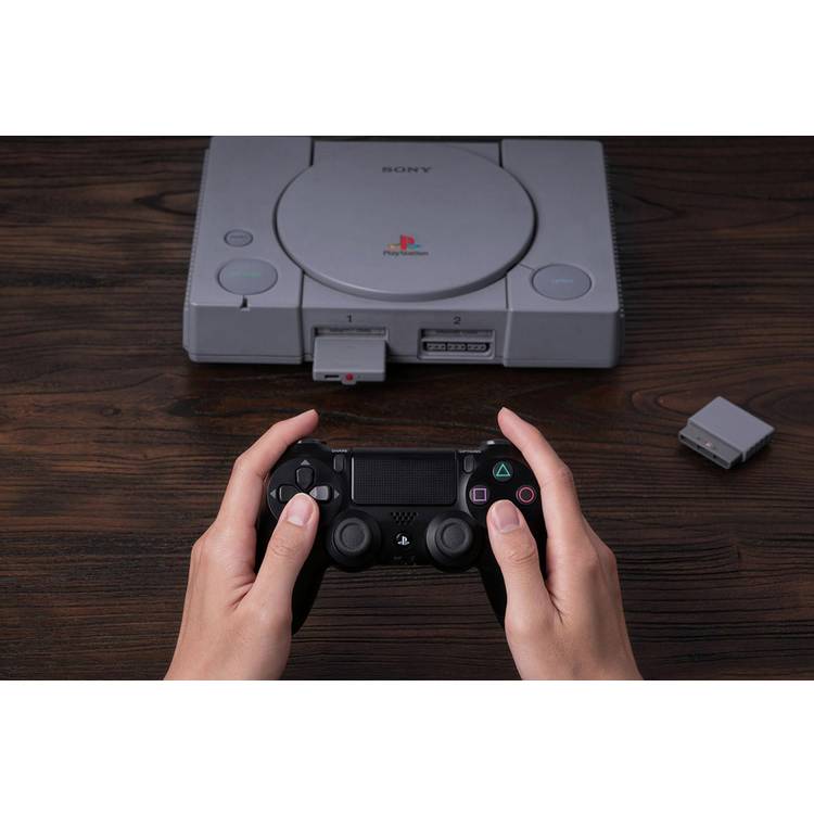 8BitDo Retro Receiver for PS1 and PS2 compact adapter - British product