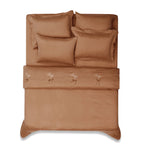 Hamam Alya Frame Super King flat sheet 270x310, imported from the UK