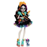 Monster High Skelita Calaveras doll with pet and accessories, imported from the UK
