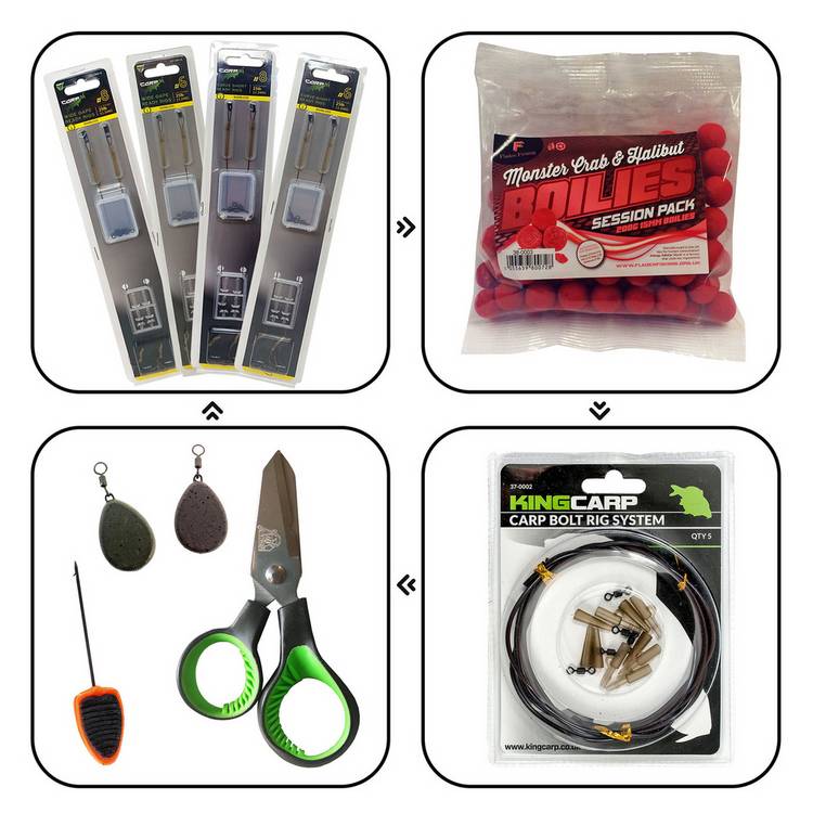 Kingcarp 12ft 2 rod carp fishing set with shelter - British product