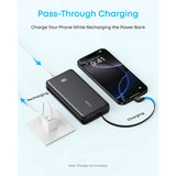 Anker power bank with built-in USB-C cable 20,000mAh - British product
