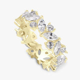 Argos Revere Gold Plated Silver Marquise Eternity Ring - Large- Buy online at McGrocer