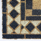 Mighty Mats chequerboard black doormat 40x60cm, imported from the UK