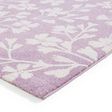 Catherine Lansfield floral short pile rug 80x150cm, UK version