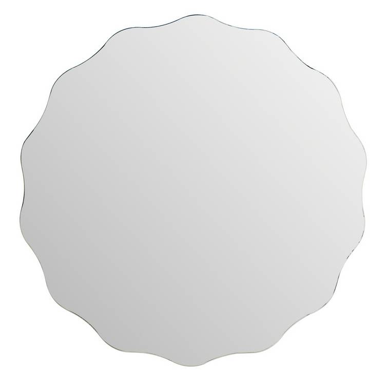 Argos Home wavy edge round mirror 60x60cm, imported from the UK