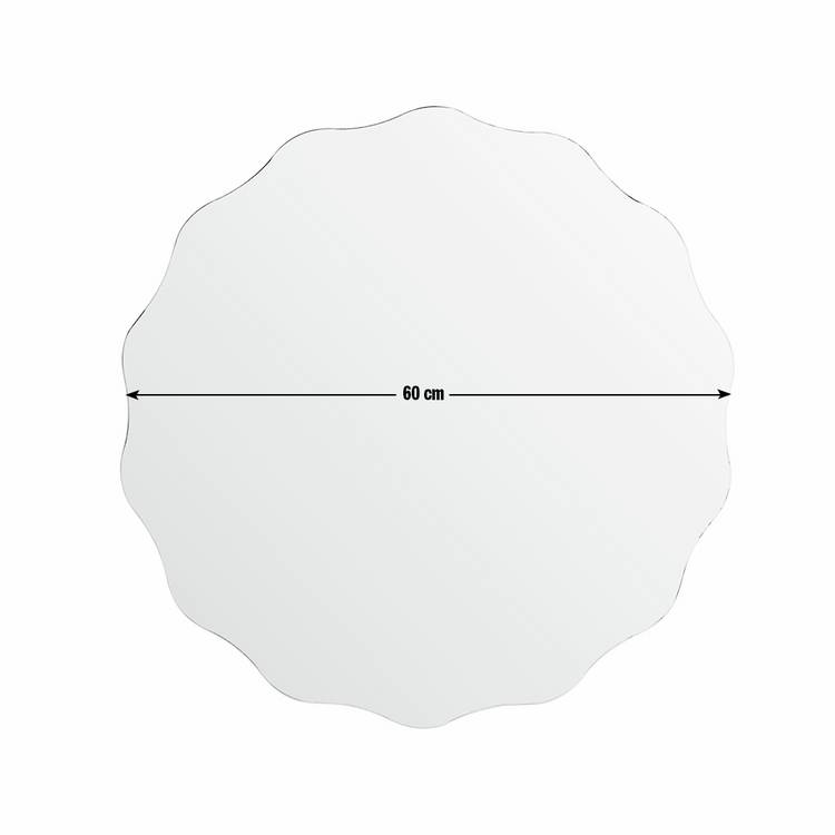 Argos Home wavy edge round mirror 60x60cm, imported from the UK