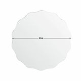 Argos Home wavy edge round mirror 60x60cm, imported from the UK