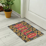 Argos Mighty Mats Hello Tile Cut Pile Doormat 40x60cm- Buy online at McGrocer