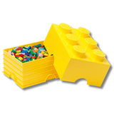 LEGO yellow storage brick with 6 knobs, UK version