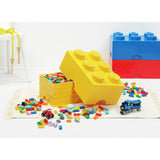 LEGO yellow storage brick with 6 knobs, UK version