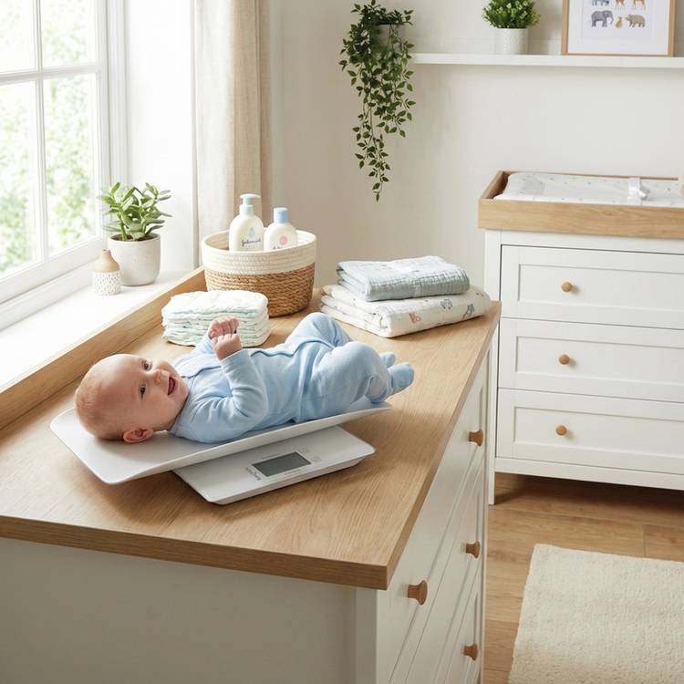 Salter 2-in-1 digital baby scale - British product