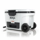 Ninja FrostVault wheeled cooler 45QT white, imported from the UK