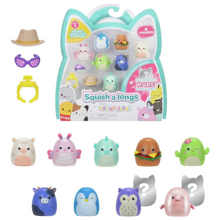 Squishmallows Squish-a-longs 8 pack mini squish toys UK version