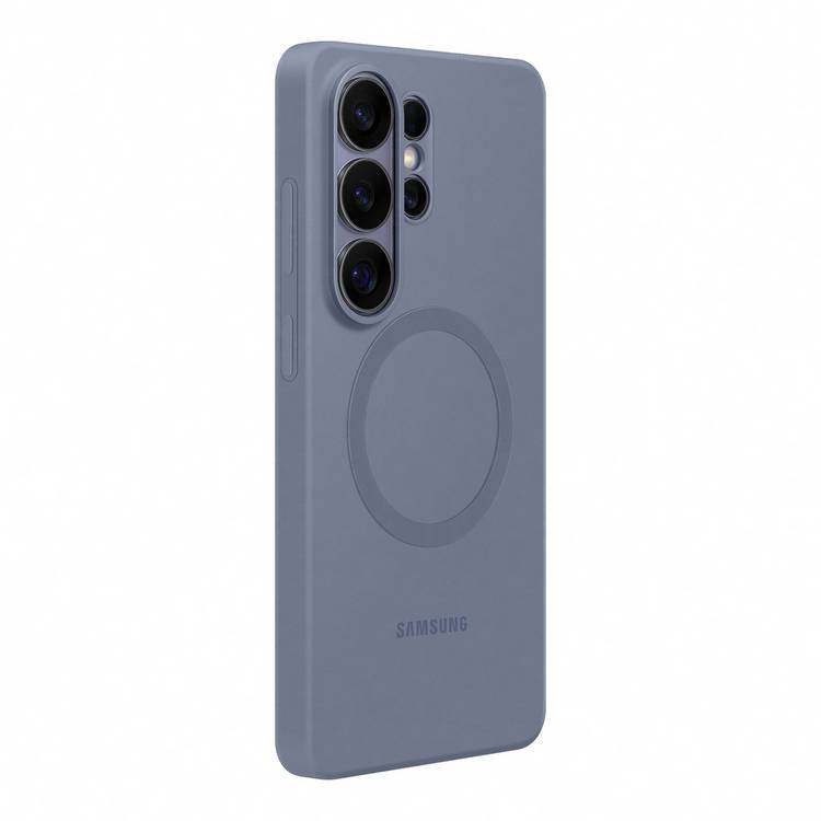 Samsung S26 Ultra silicone magnet case blue violet, imported from the UK