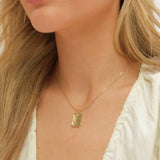 Inicio gold plated moon pendant earrings set (British brand)
