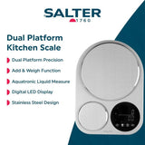 Salter stainless steel dual digital kitchen scale - British product