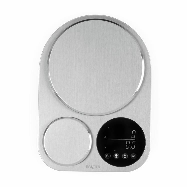 Salter stainless steel dual digital kitchen scale - British product