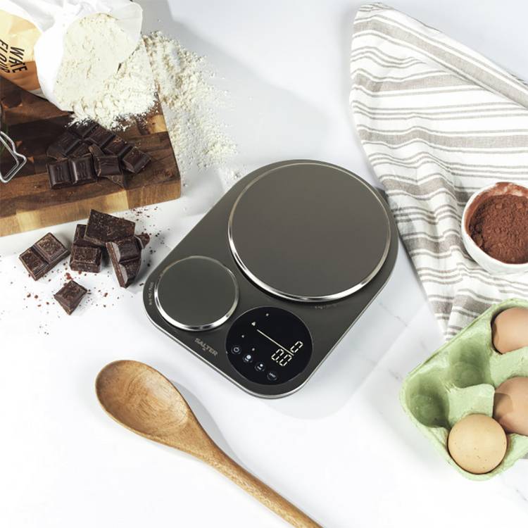 Salter stainless steel dual digital kitchen scale - British product