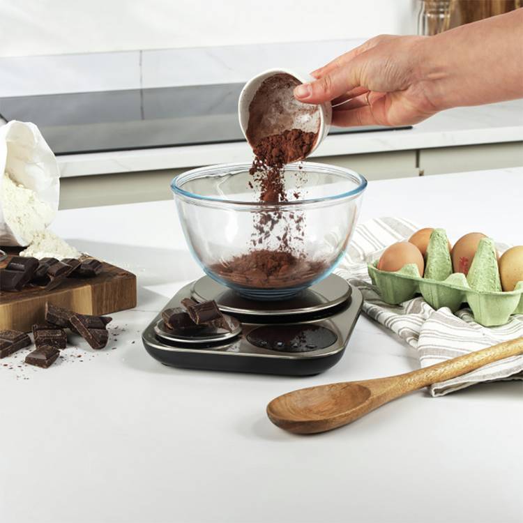 Salter stainless steel dual digital kitchen scale - British product