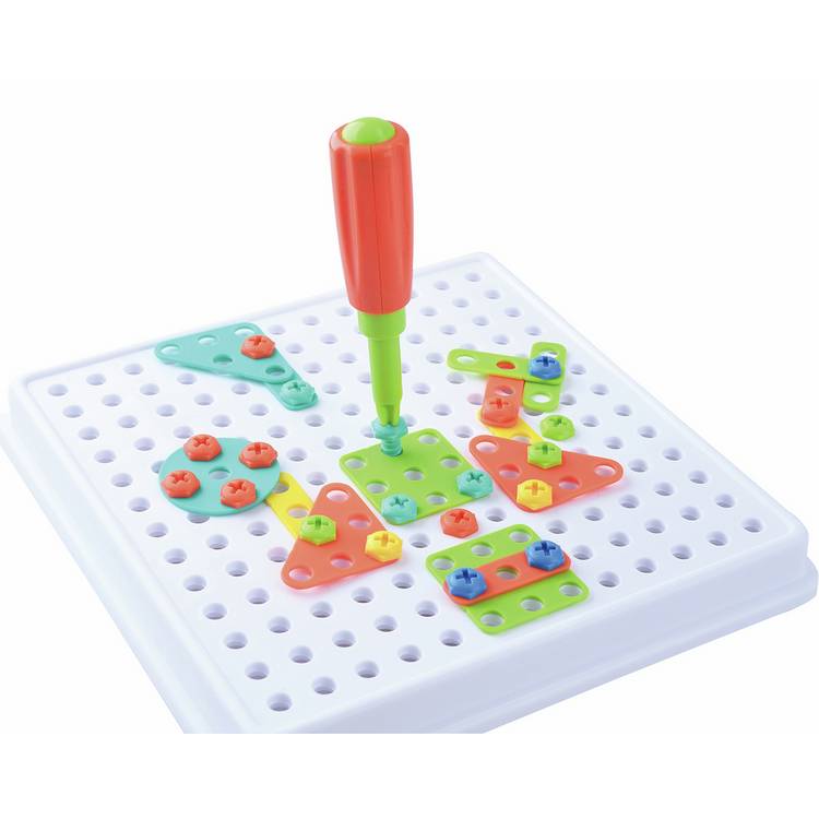Chad Valley Create & Screw mosaic building kit, imported from the UK