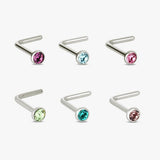 Revere multicolour stone nose studs set of 6 - British product