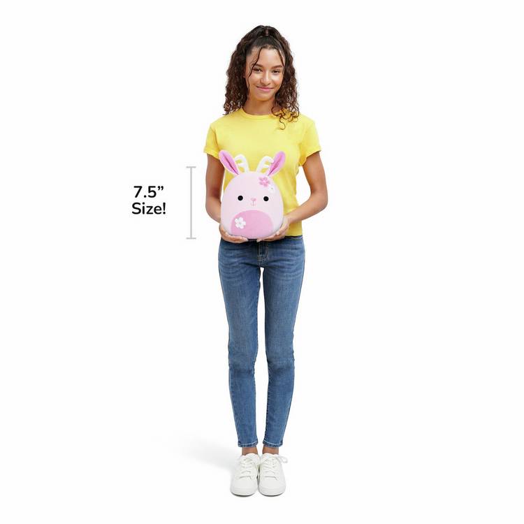 Squishmallows Akiyo pink jackalope soft toy 7.5 inch, imported from the UK