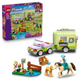 LEGO Friends horse trailer toy with car 279-piece set, UK version