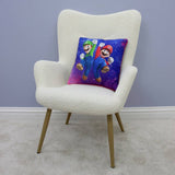 Nintendo Super Mario blue cushion 40x40cm, imported from the UK