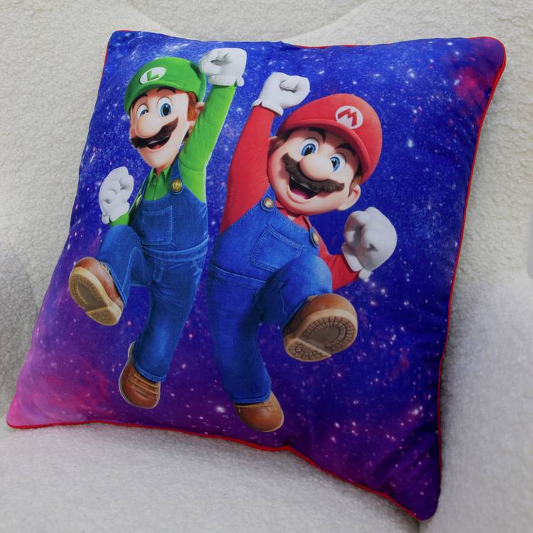 Nintendo Super Mario blue cushion 40x40cm, imported from the UK