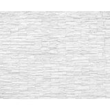 Origin Murals Slate White wall mural brick pattern - British product
