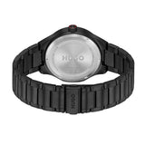 Hugo black stainless steel bracelet watch, UK version